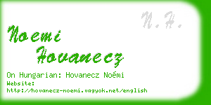noemi hovanecz business card